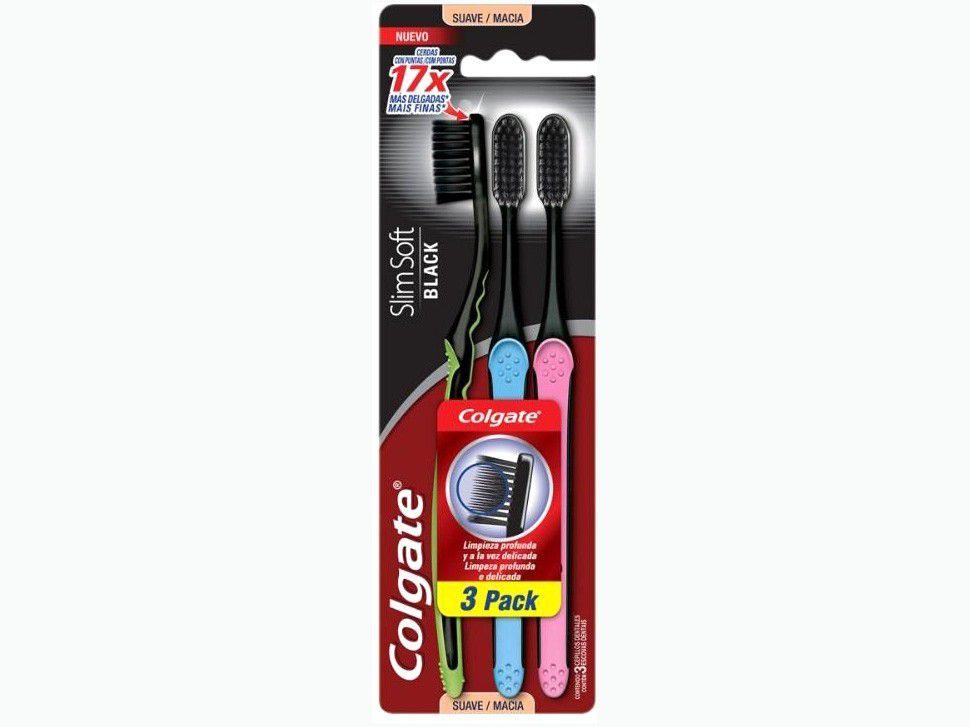 Escova de Dente Colgate Slim Soft - 3 Unidades