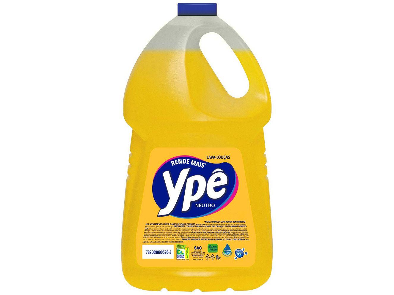 Detergente Líquido Lava-Louças Ypê Neutro Clear - 5L