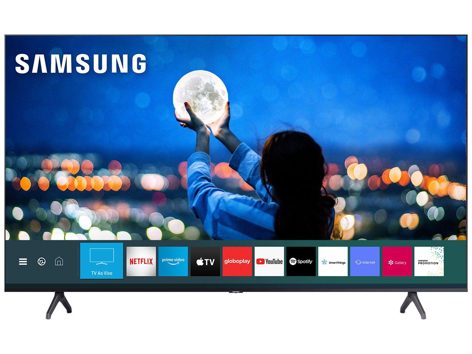 Smart TV Crystal UHD 4K LED 43” Samsung 43TU7000 WiFi Bluetooth HDR