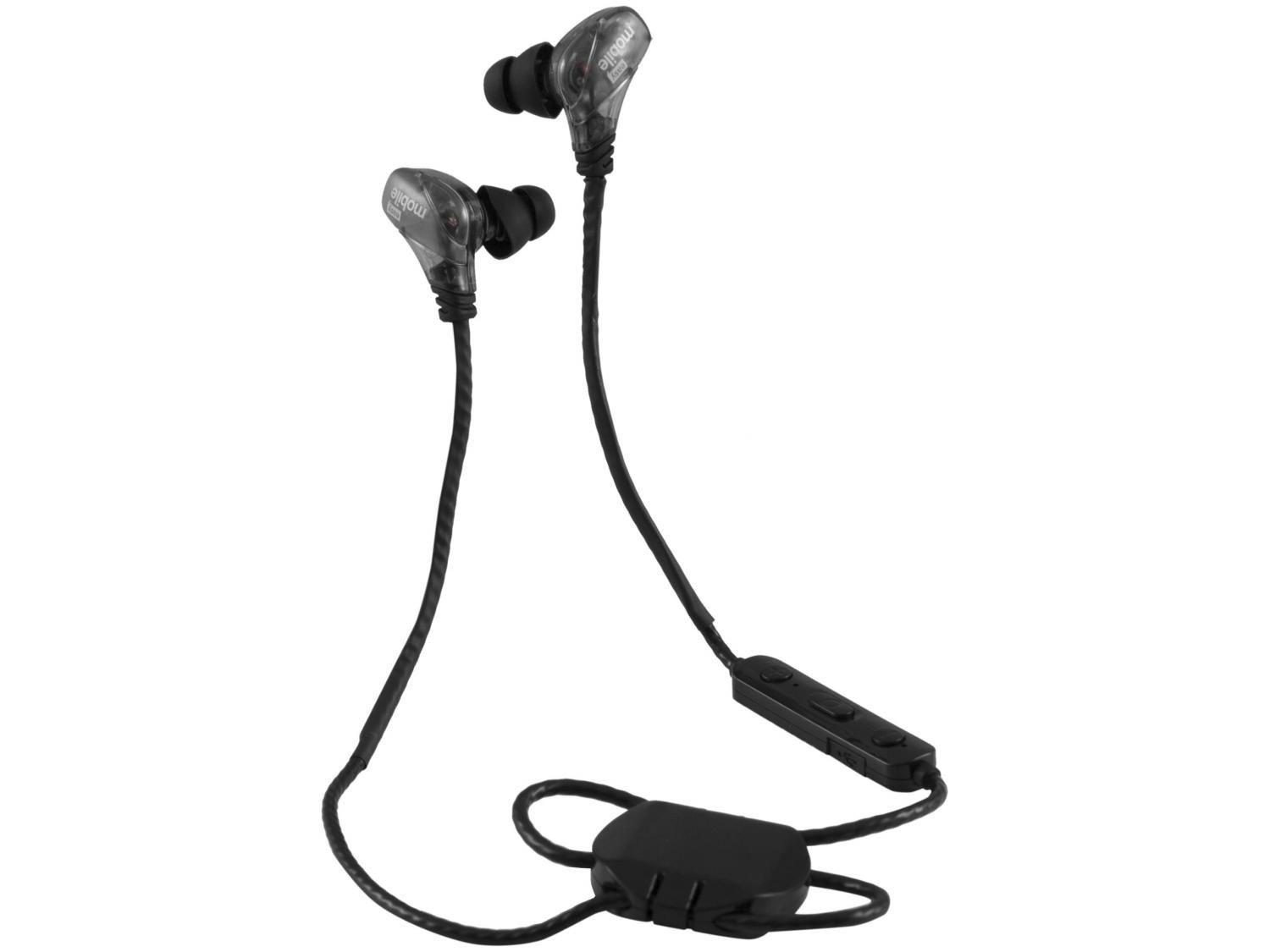 Fone de Ouvido Bluetooth Easy Mobile Runner - Dual Bass BT Intra-auricular Esportivo Preto