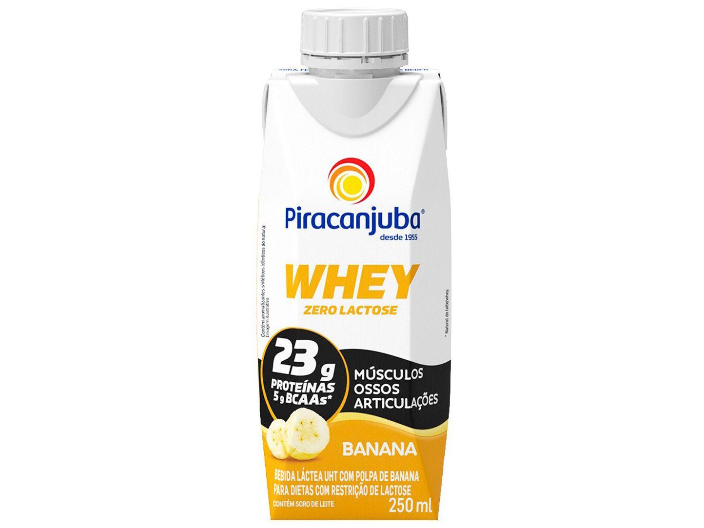 Bebida Láctea Piracanjuba Whey Banana Zero Lactose - 250ml