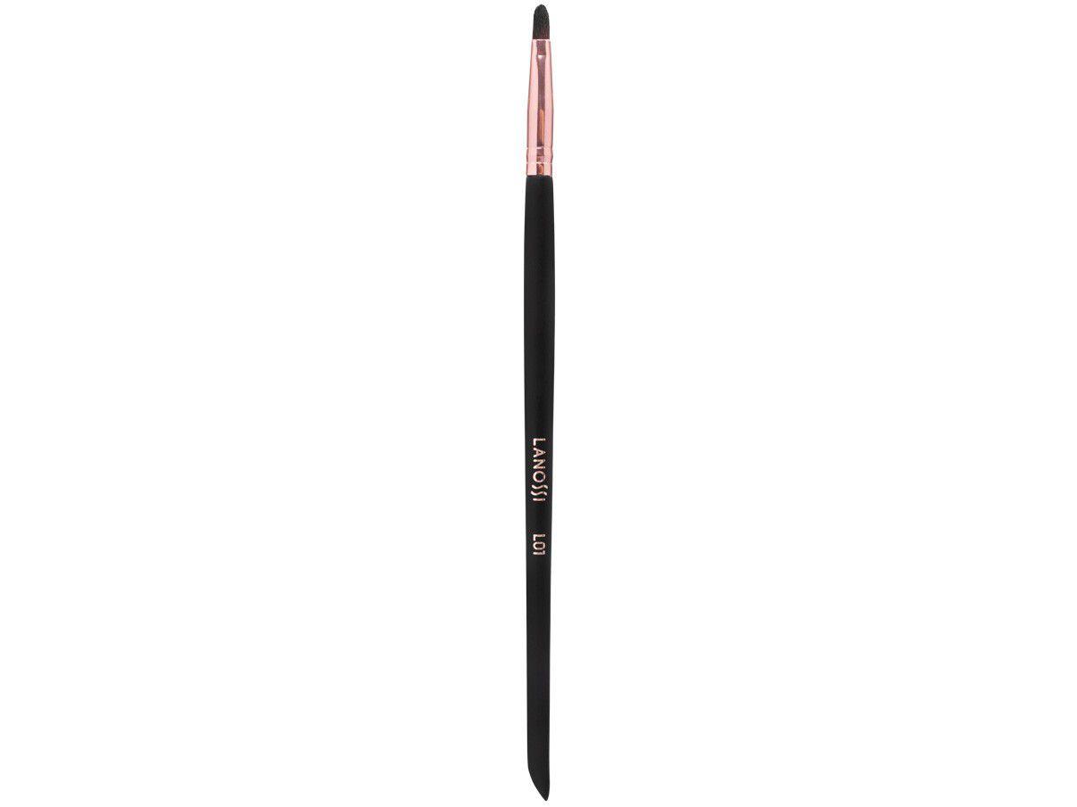Pincel de Maquiagem para Lábios Lanossi Rose Black - Lábios L01