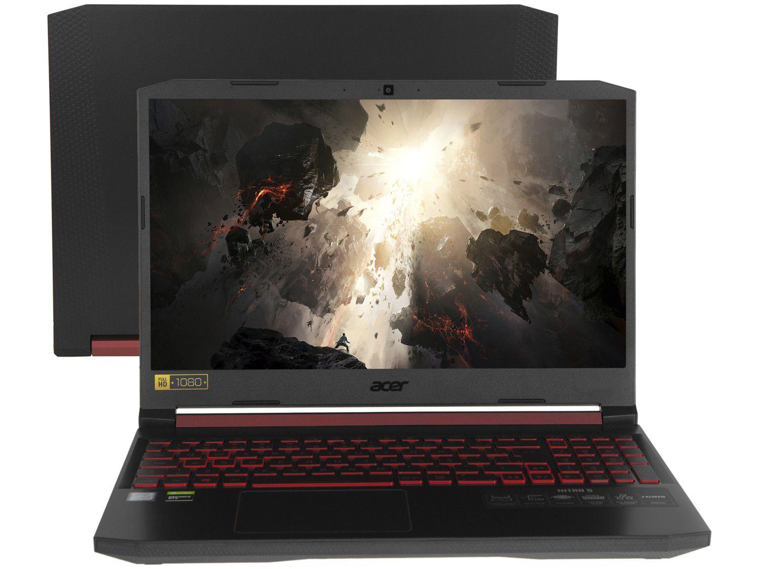 Notebook Gamer Acer Nitro 5 AN515-54-58CL Intel - Core i5 8GB 1TB 128GB SSD 15,6" Nvidia GTX 16