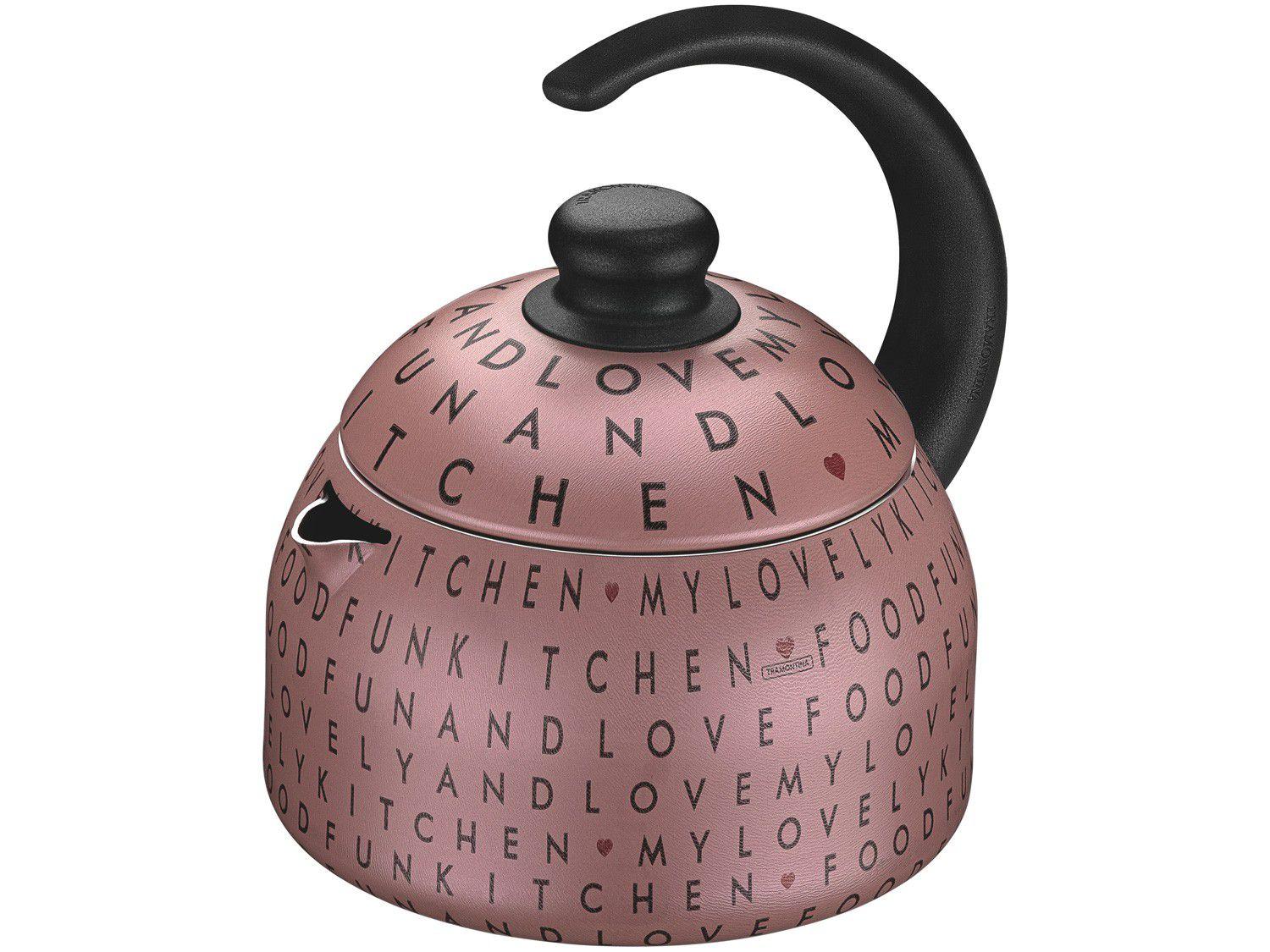 Chaleira Tramontina Rosa 1,9L My Lovely Kitchen