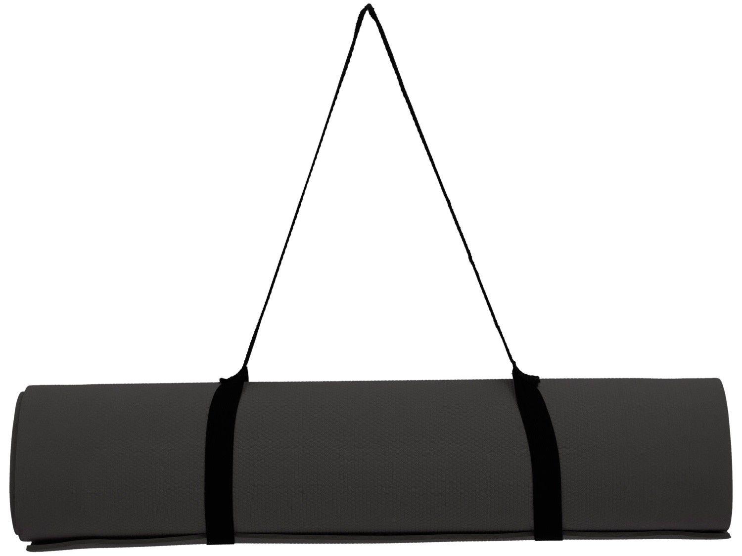 Tapete de Yoga com Alça Acte Sports T10NP - Preto