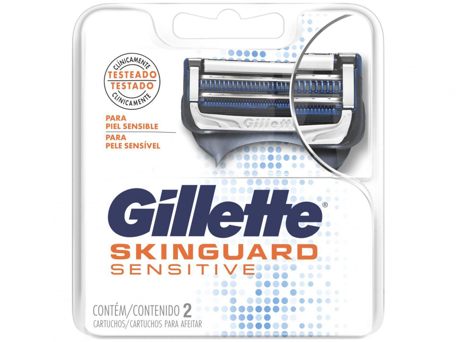 Carga para Aparelho de Barbear Gillette - Skinguard Sensitive 2 Unidades