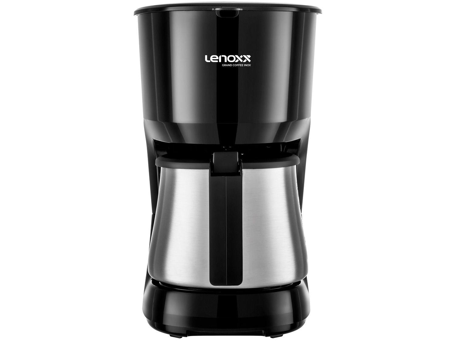 Cafeteira Elétrica Lenoxx Grand Coffee PCA035 - Jarra Inox 30 Cafés Preta