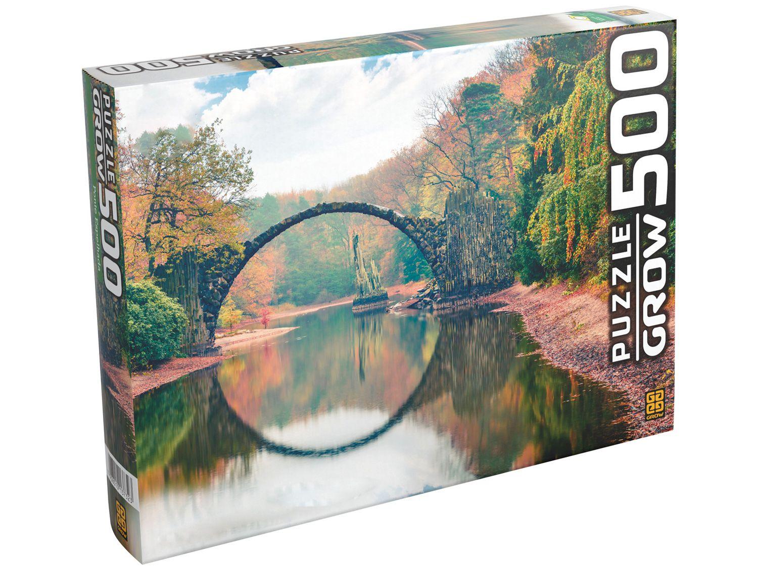 Quebra-cabeça 500 Peças Ponte Espelhada - Grow