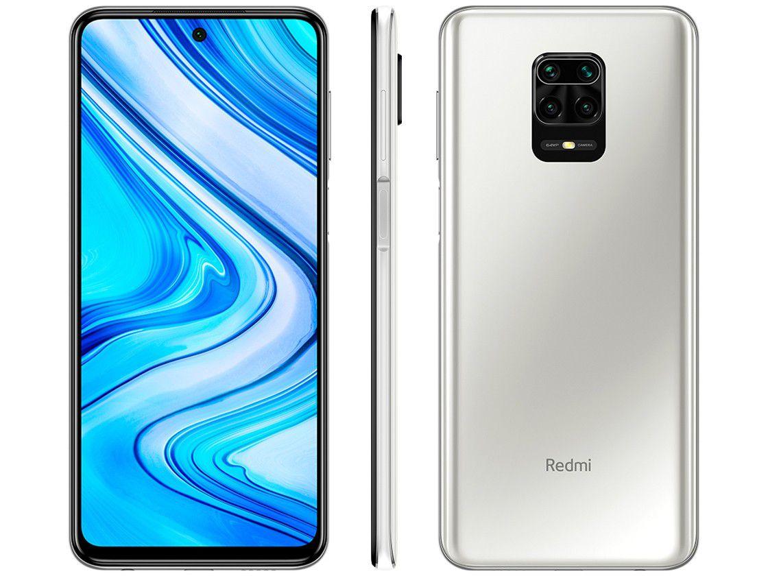 Smartphone Xiaomi Redmi Note 9 PRO 64GB Branco - 6GB RAM Tela 6,67" Câm. Quádrupla + Selfie 16
