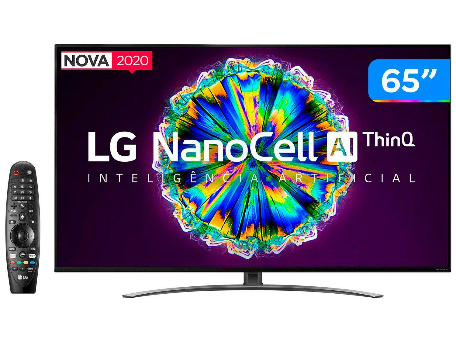 Smart TV 4K NanoCell IPS 65" LG 65NANO86SNA - Wi-Fi Bluetooth HDR Inteligência Artificial 4 HDMI