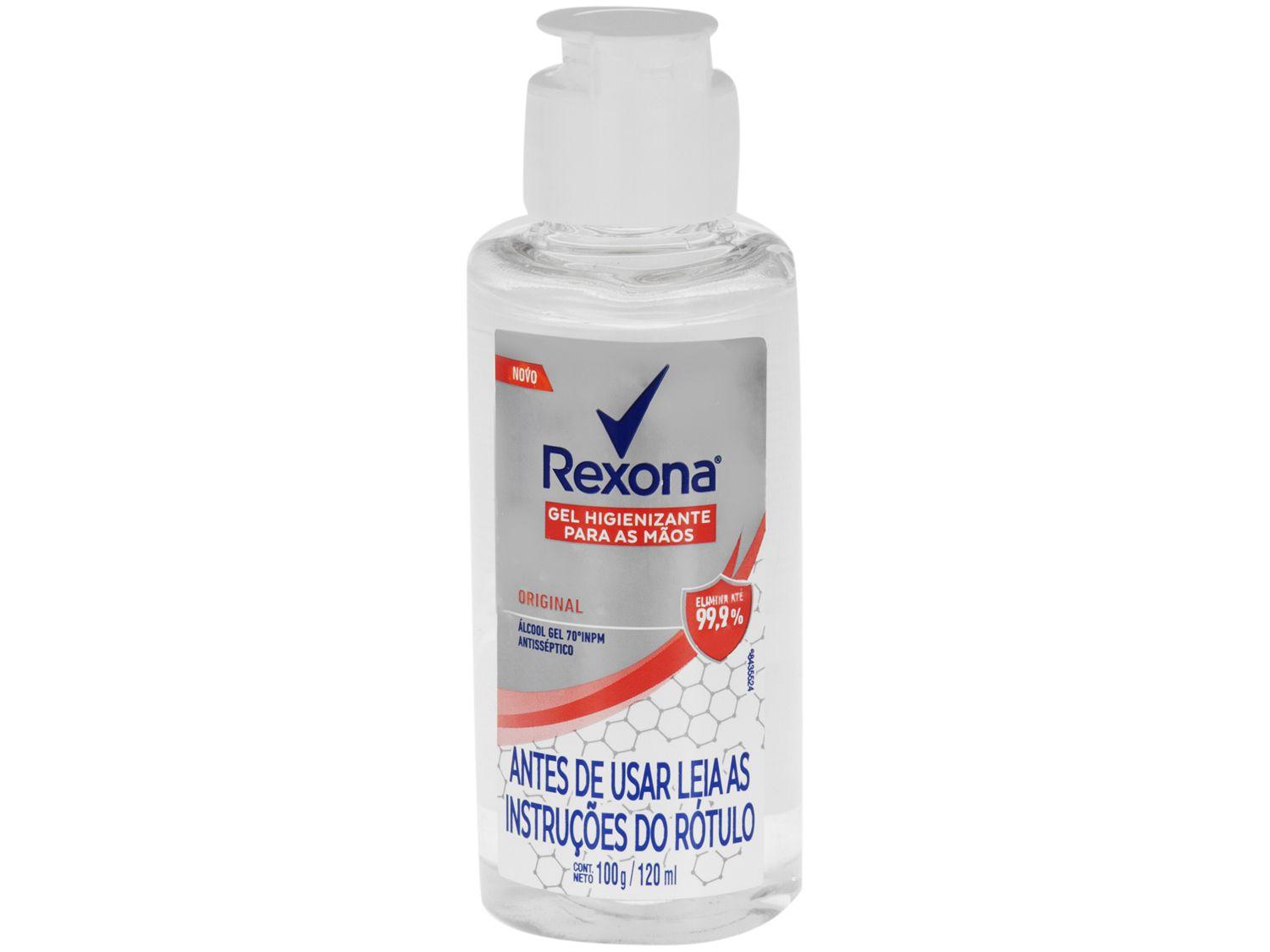 Gel Higienizador Rexona Original - Elimina até 99,9% das Bactérias 120ml