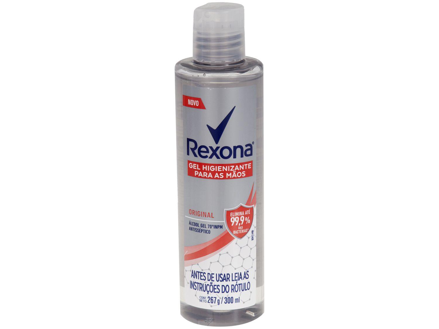 Álcool em Gel 70% Antisséptico 300ml Rexona - Original