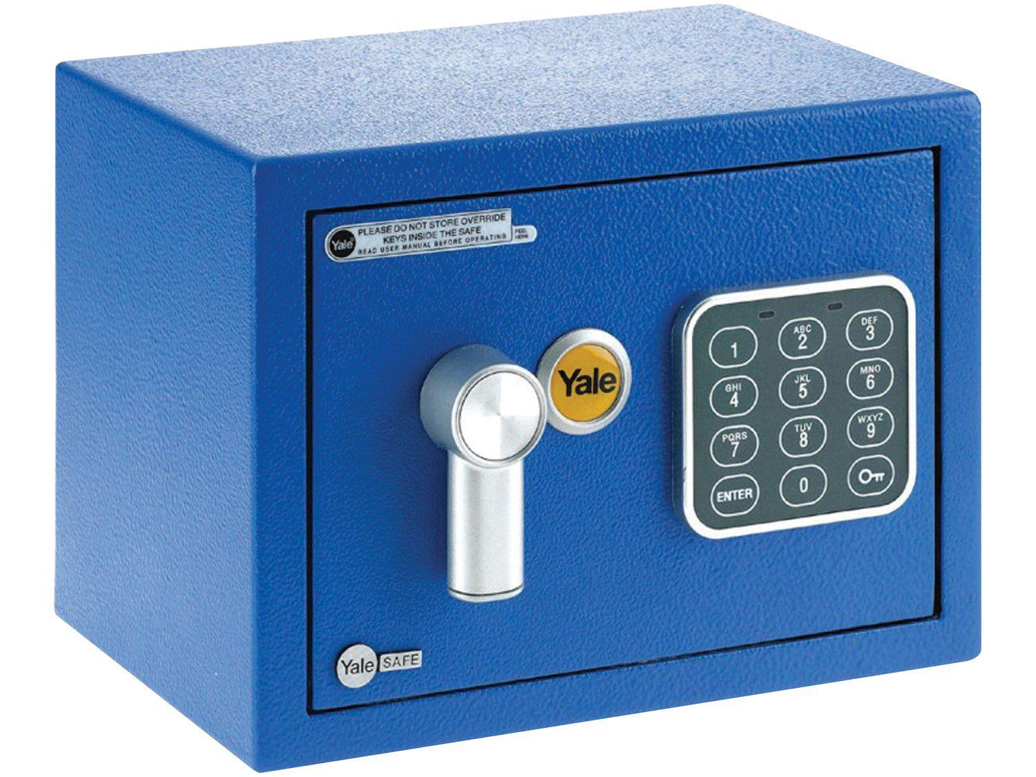 Cofre Digital de Parede e Sobrepor - com Senha e Chave Yale Value Mini