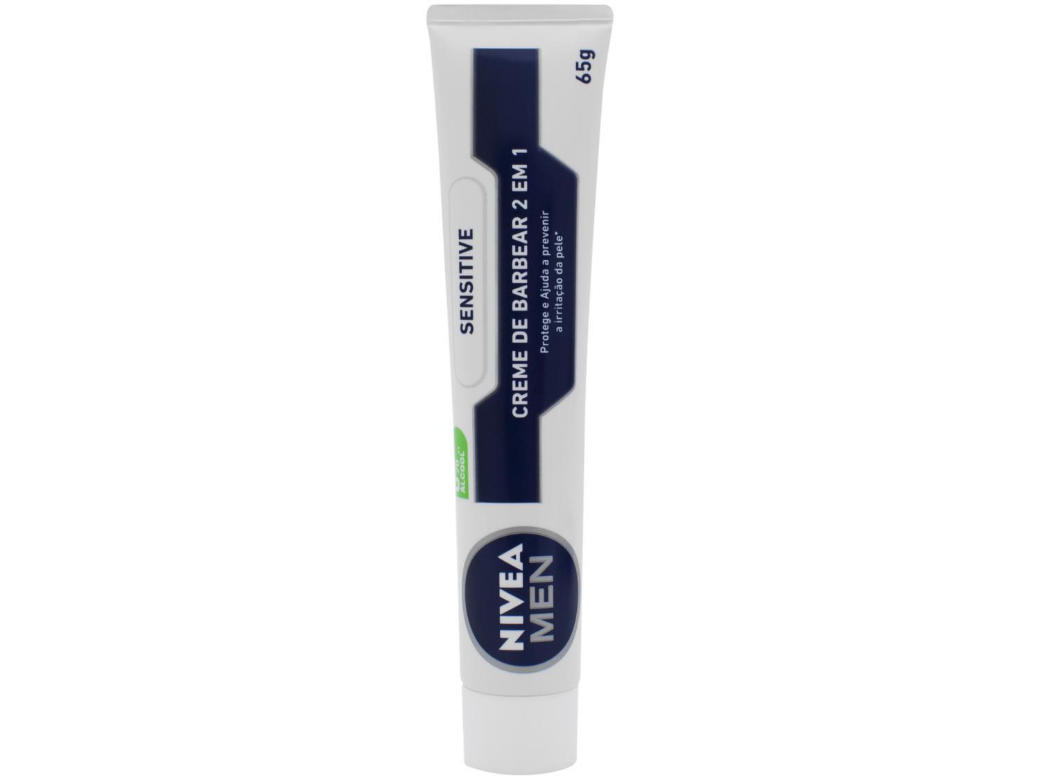Creme de Barbear 2 em 1 Nivea Men Sensitive 65g