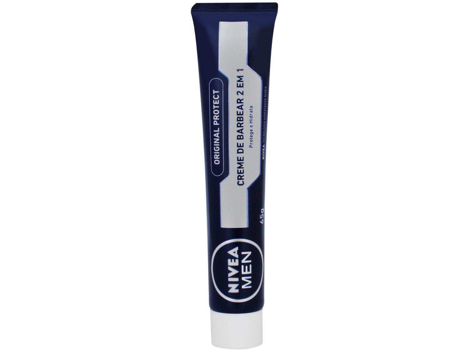 Creme de Barbear 2 em 1 Nivea Men Original - 65g