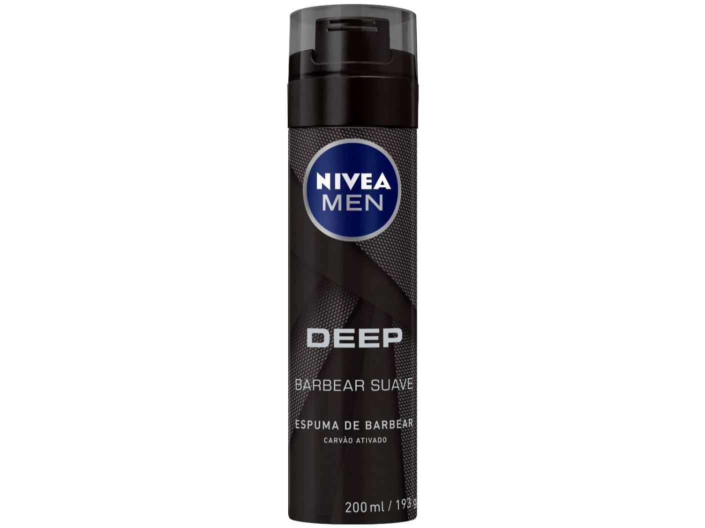 Espuma de Barbear Nivea Men Deep - 200ml