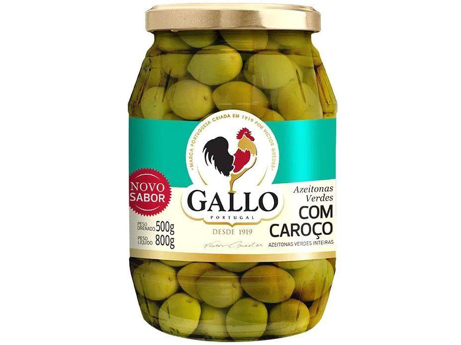 Azeitona Verde com Caroço Gallo - 500g