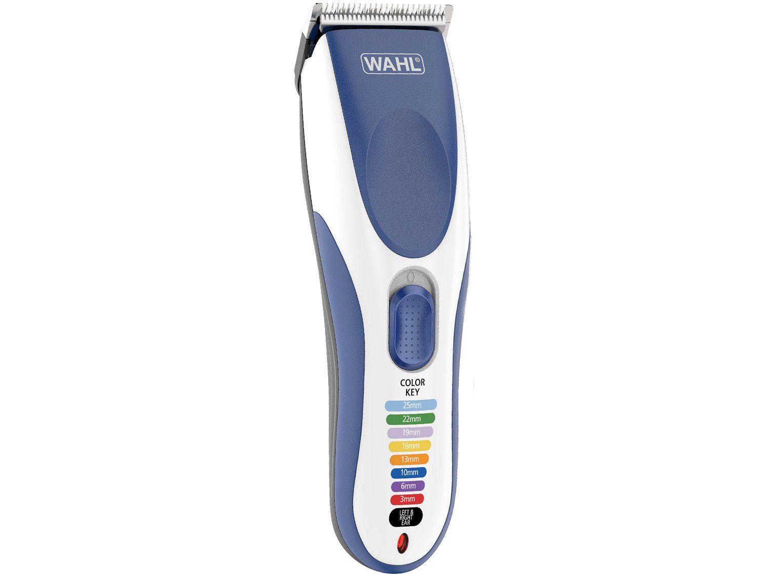Máquina de Cortar Cabelo Wahl Clipper sem Fio - Color Pro Cordless Combo 10 Níveis de Altura