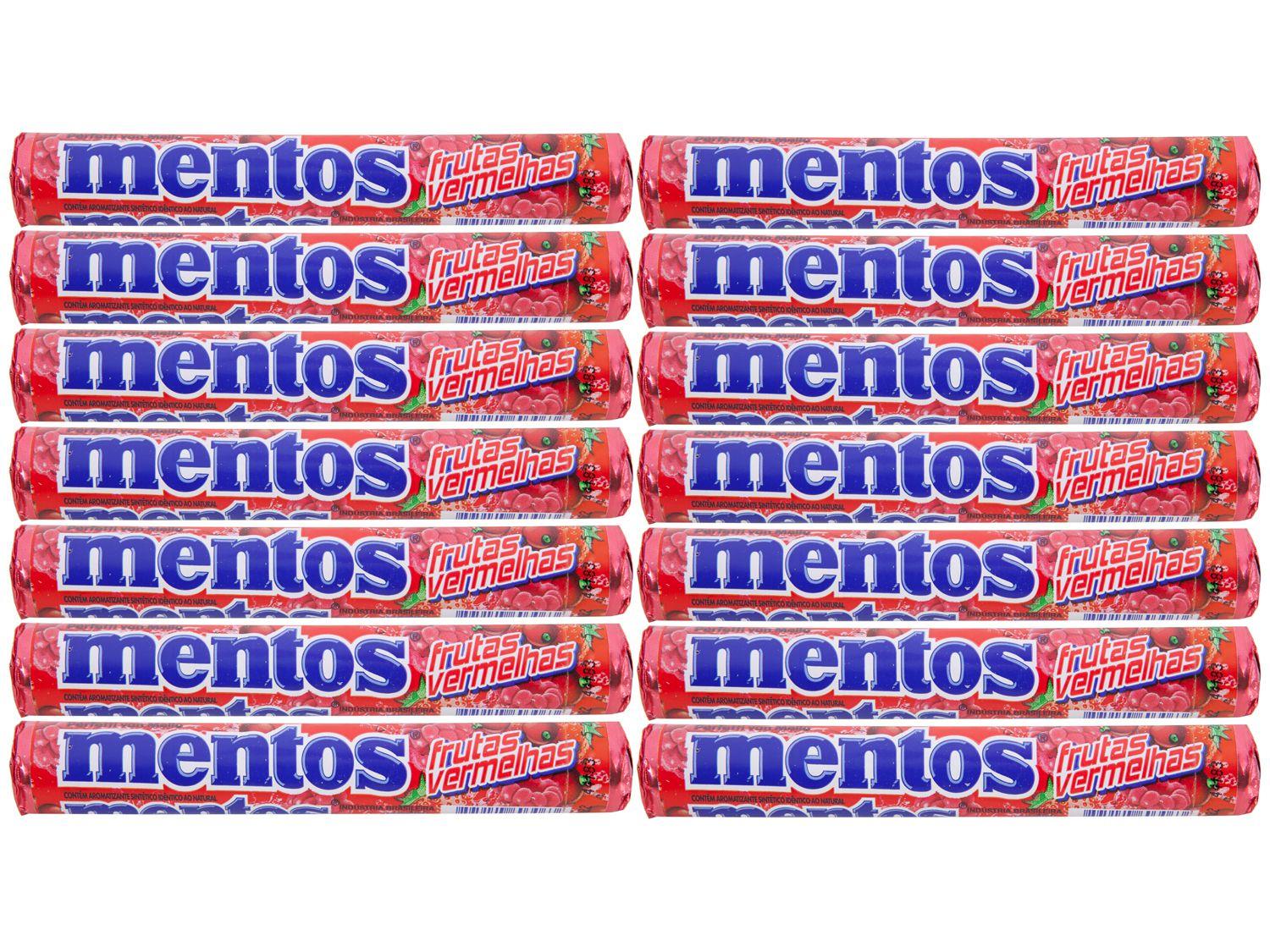 Bala Mentos Frutas Vermelhas 608g Display - 16 Unidades