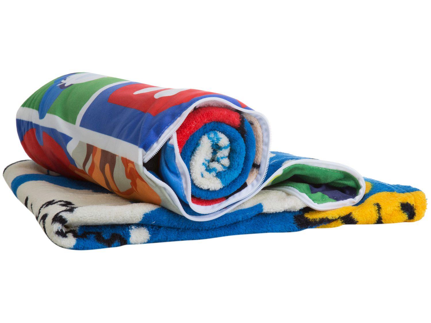 Manta Almofada Juvenil Jolitex Microfibra Disney - Mickey Azul