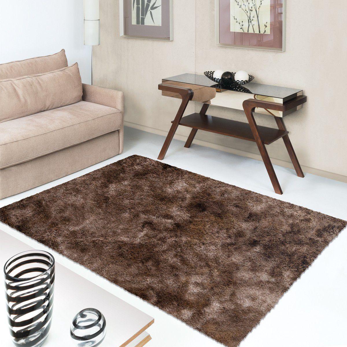 Tapete Liso Felpudo Retangular Bella 140x200cm - Jolitex