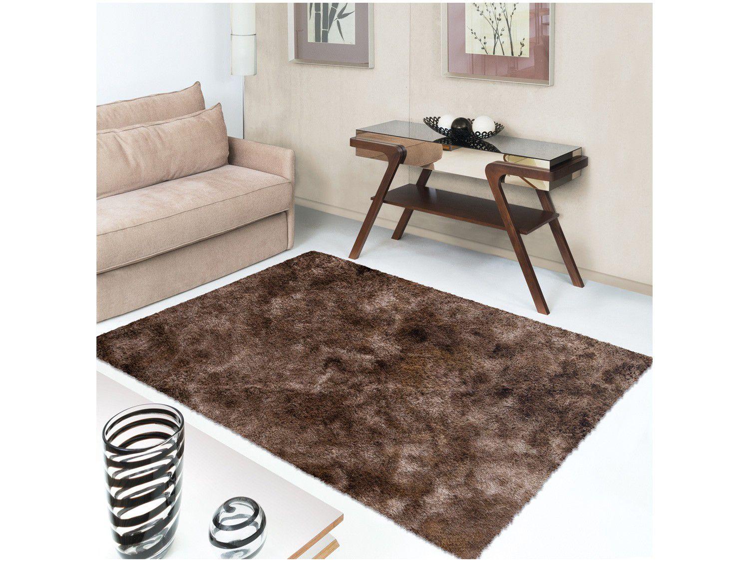 Tapete Liso Felpudo Retangular Bella - 200x250cm Jolitex