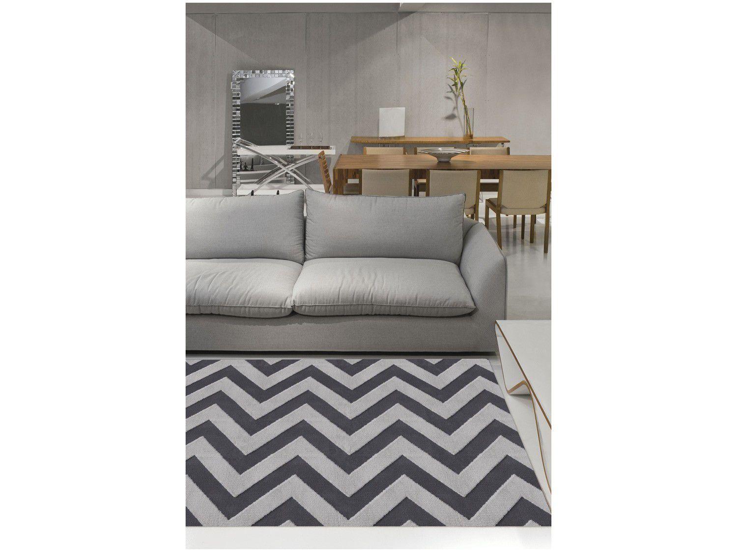 Tapete Zig Zag Retangular Elegance Zig Zag - 200x250cm Jolitex
