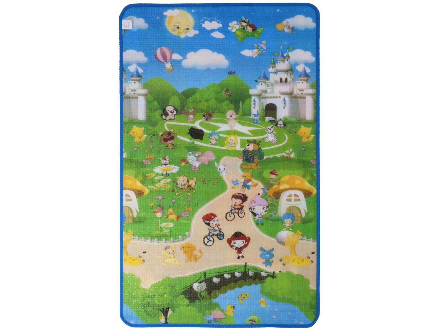 Tapete Infantil Alfabetos para Quarto Retangular - Recreio Play ABC 90x150cm Jolitex