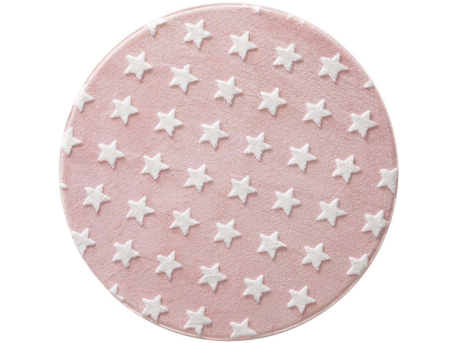 Tapete Estrelas Redondo Mimo 100cm Jolitex