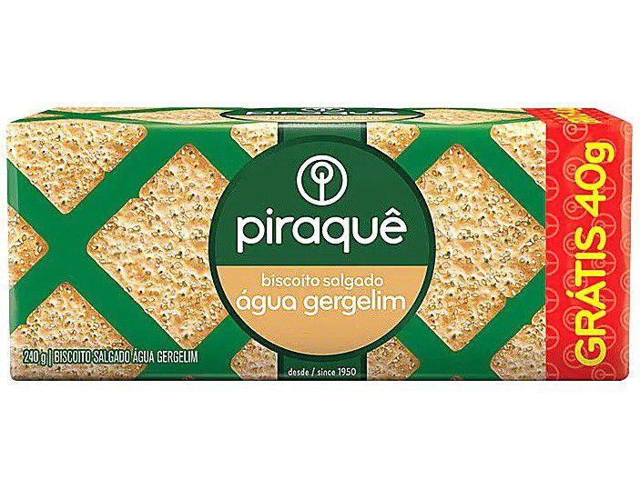 Biscoito Salgado Água Gergelim Piraquê - 240g