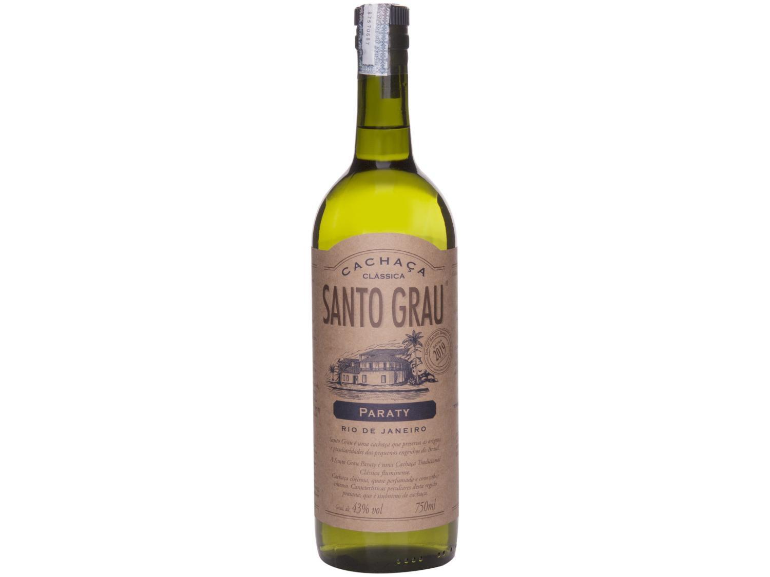 Cachaça Santo Grau Clássica Paraty 750ml