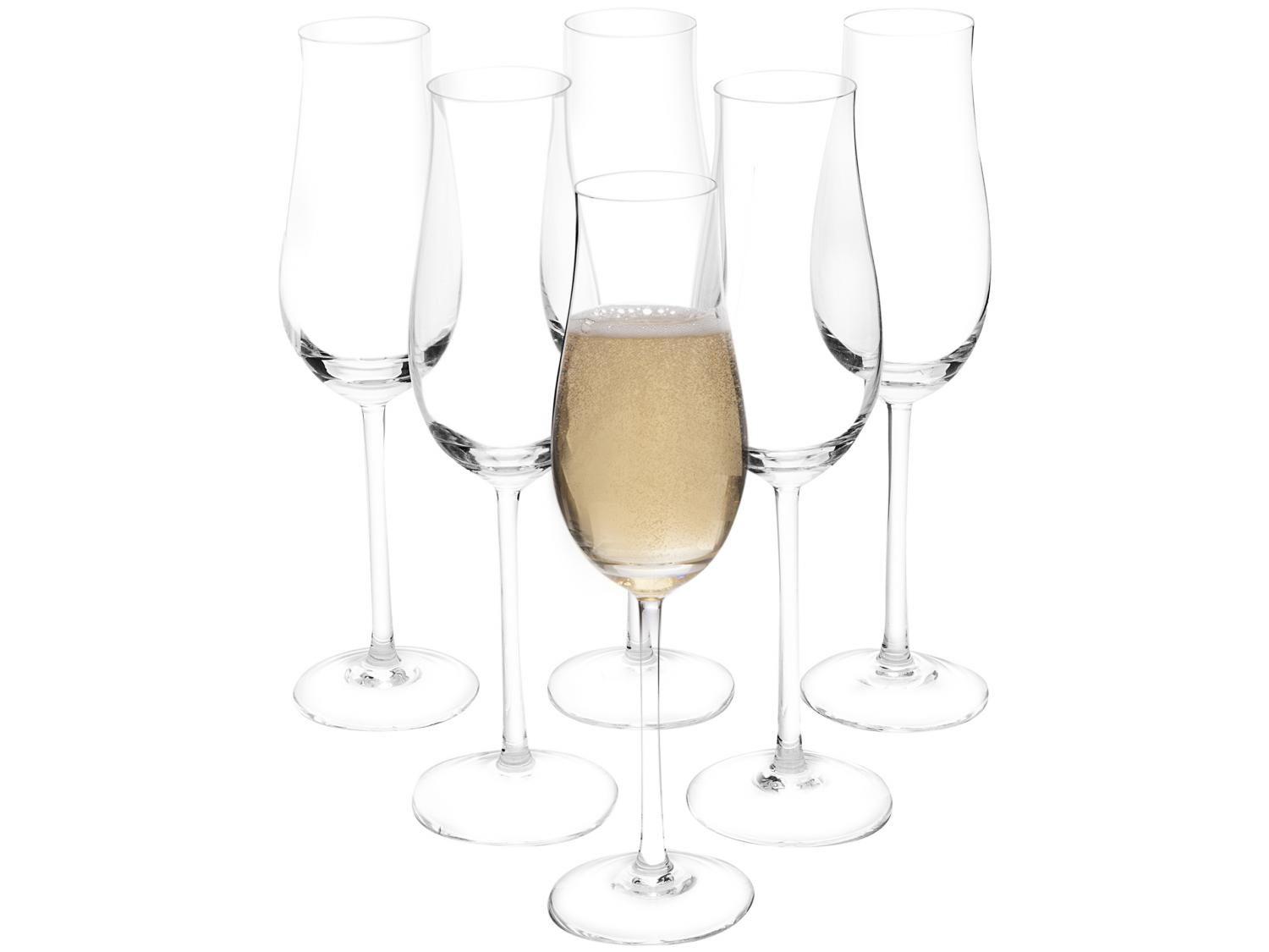 Jogo de Taças para Espumante Cristal 230ml 6 Peças - Oxford Classic 2450