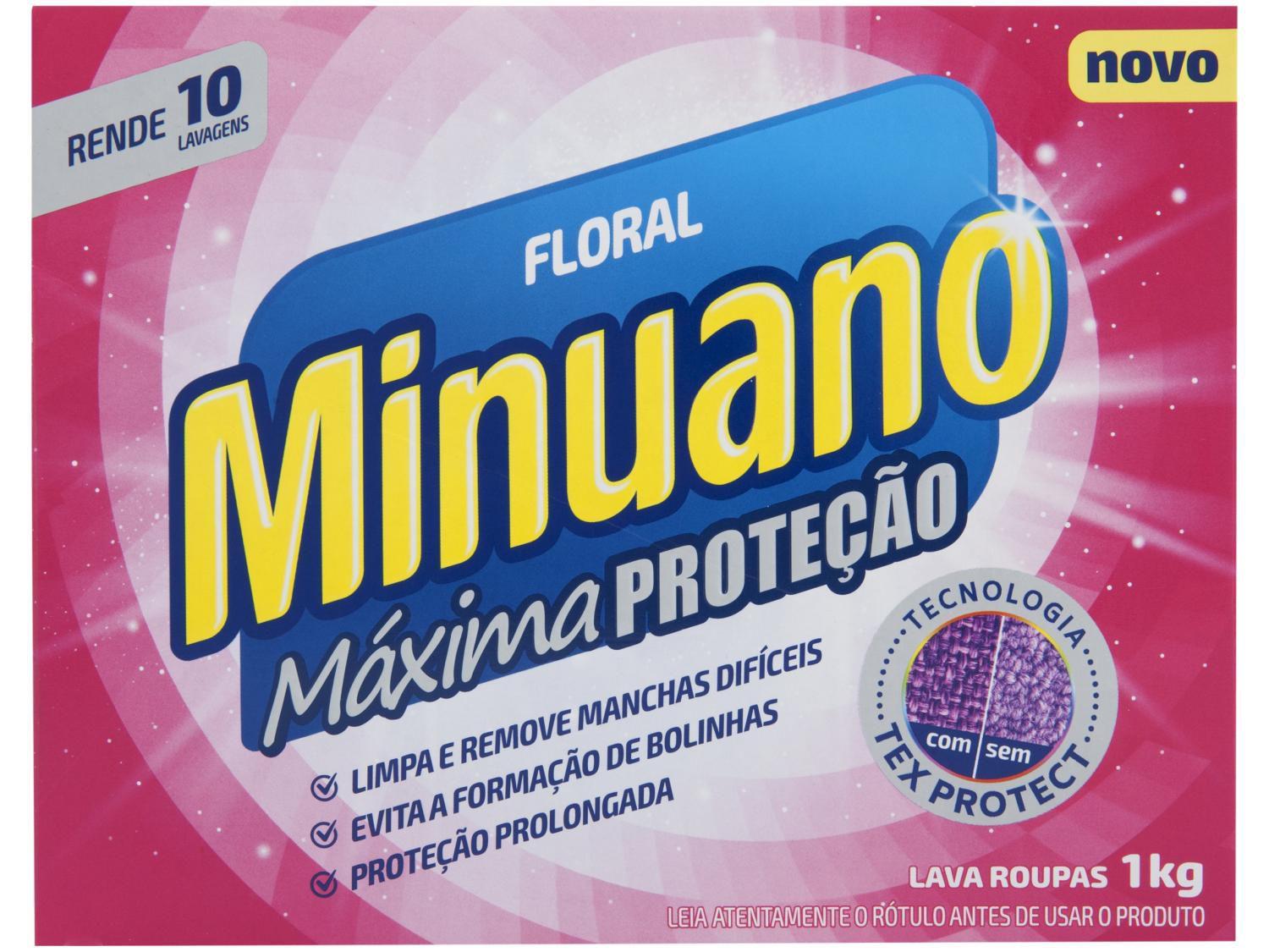 Sabão em Pó Minuano Máxima Proteção Floral - 1kg