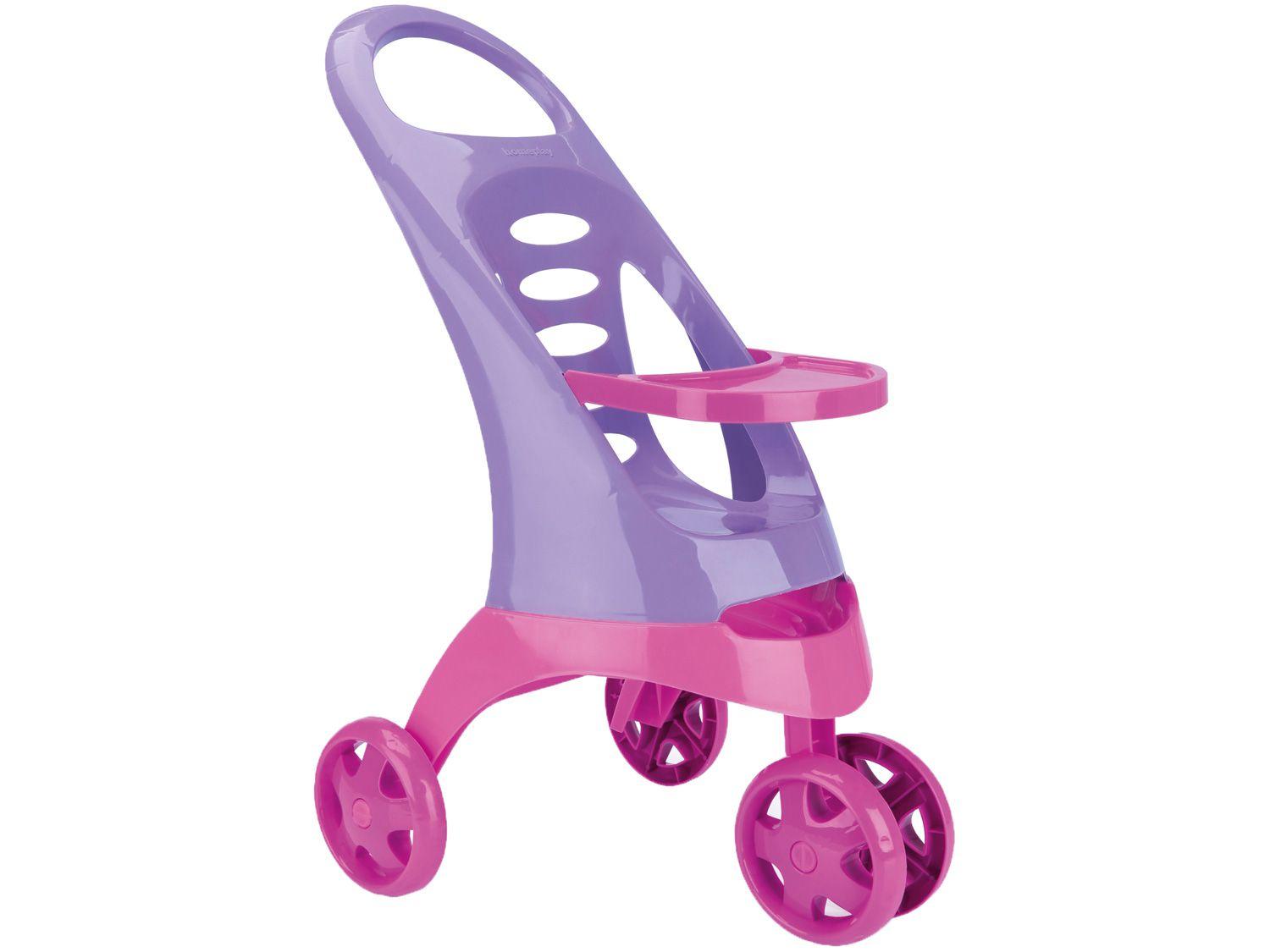 Carrinho de Boneca 3107 Roxo e Rosa Xplast