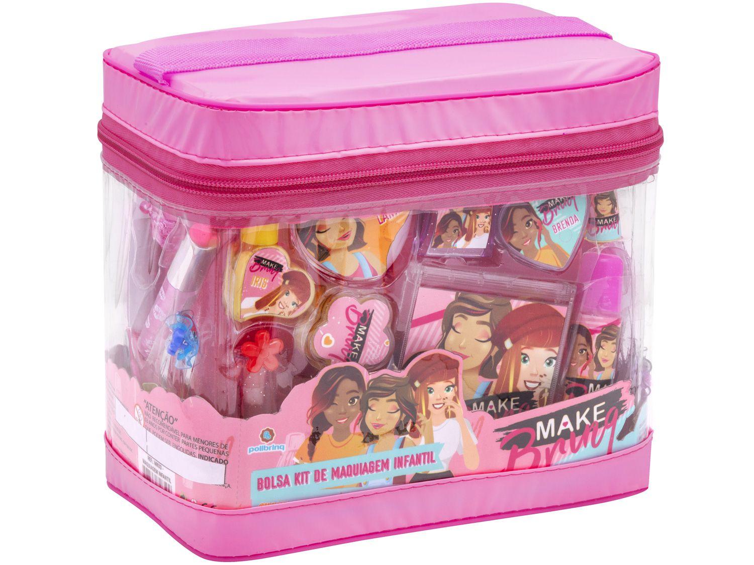 Kit Maquiagem Infantil Make Brinq Polibrinq - 20 Peças