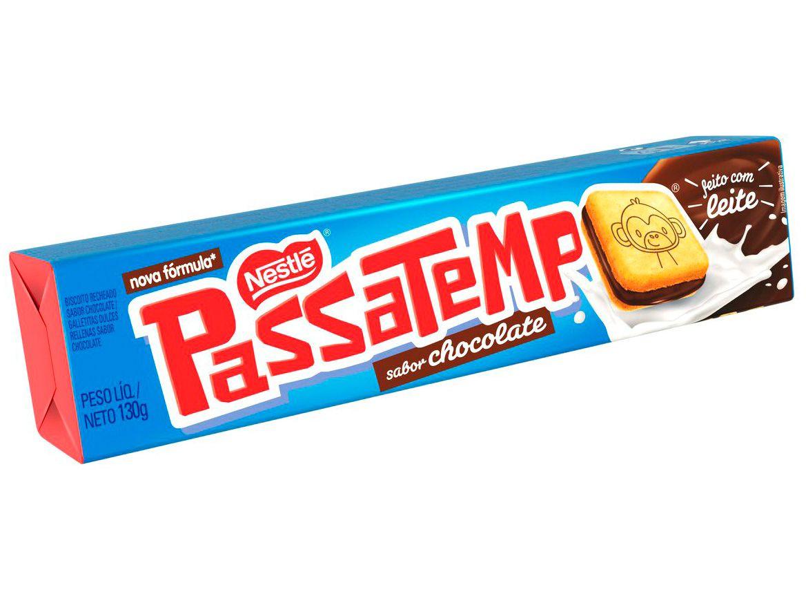 Biscoito Recheado Chocolate Passatempo 130g
