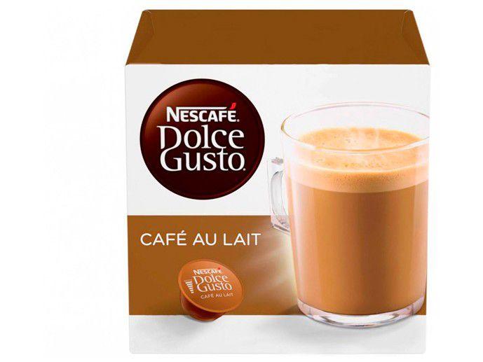 Cápsula Café com Leite Nescafé Café Au Lait - Dolce Gusto 16 Unidades