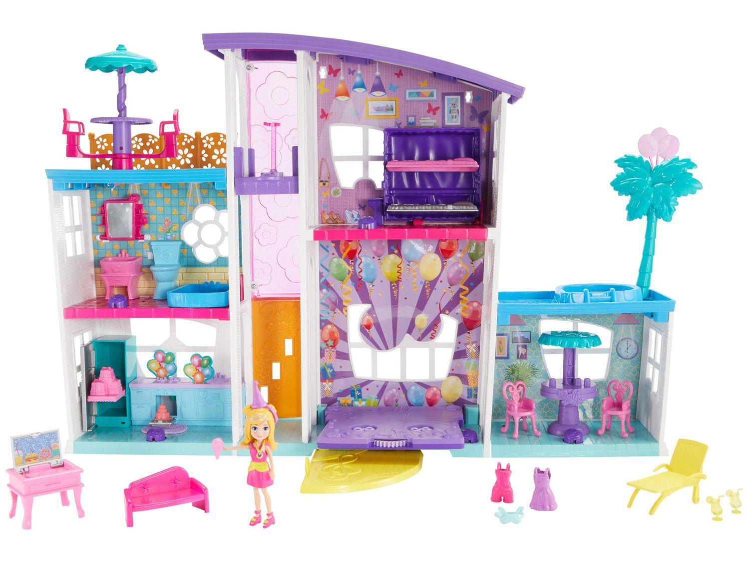 Casinha de Boneca Mega Casa de Surpresas - Polly Pocket
