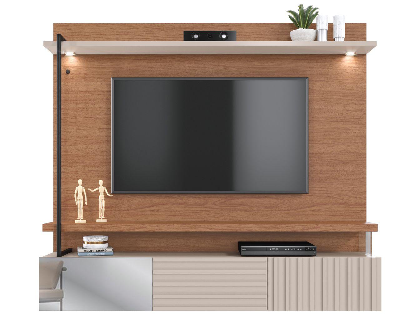 Estante Home Suspenso para TV até 70" - 3 Portas Colibri Atalaia