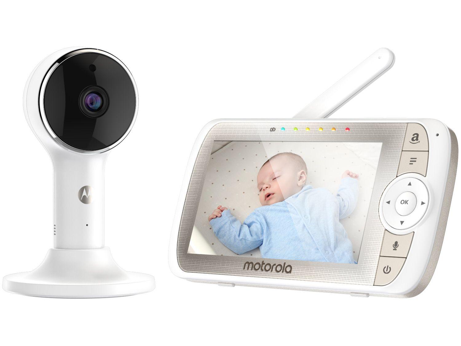 Babá Eletrônica Motorola LUX65CONNECT Tela de 5" - Wi-Fi App Hubble Alexa e Google Assistant
