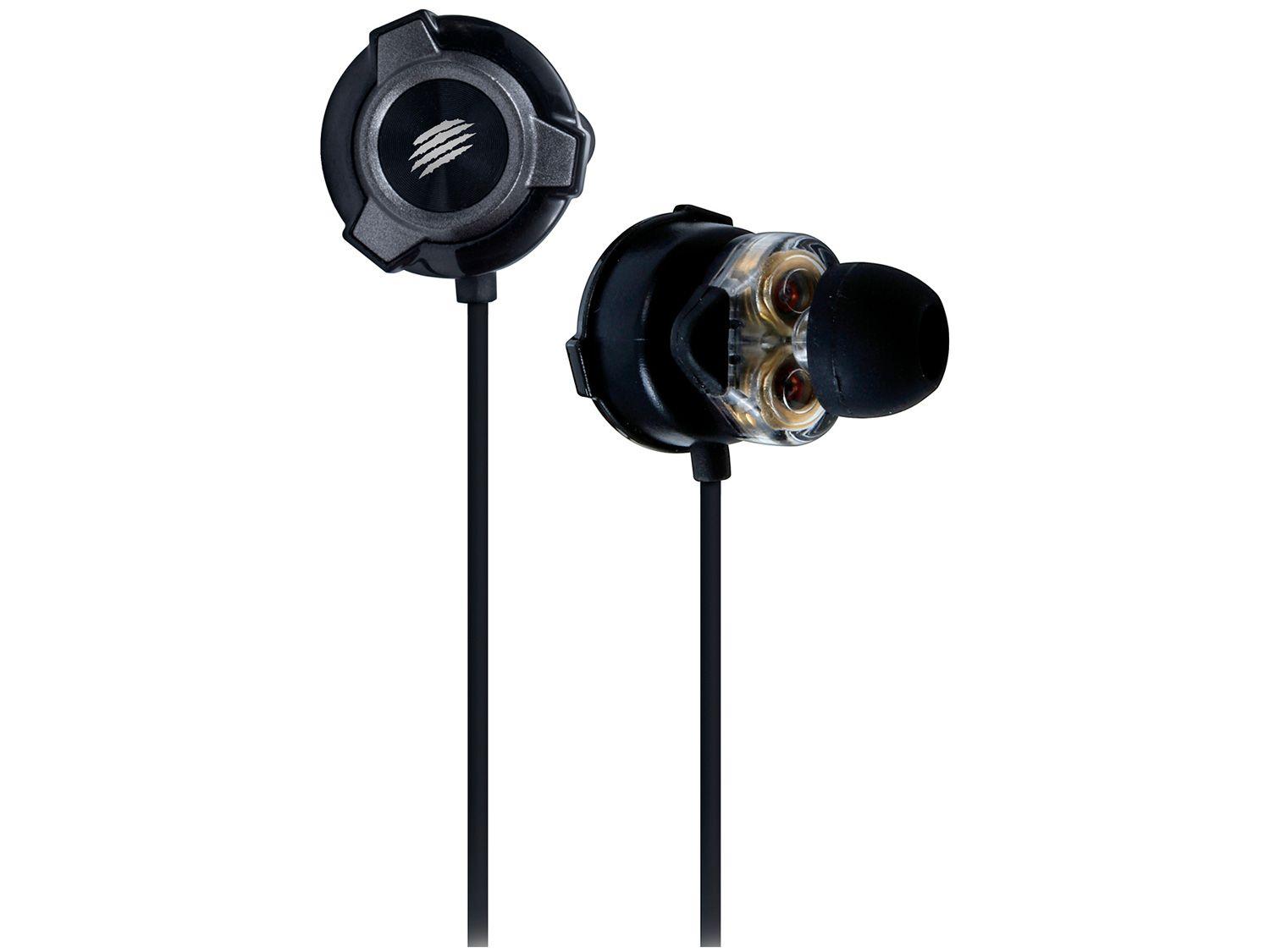Fone de Ouvido OEX Game FN501 Quad Plus - Intra-auricular com Microfone Preto