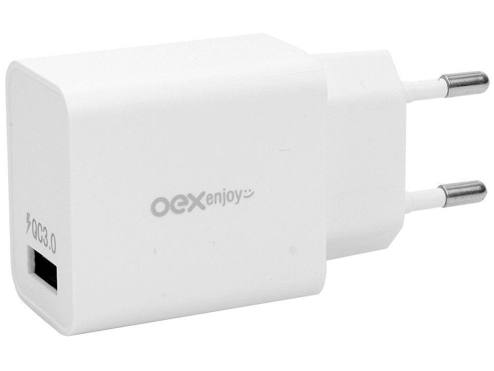 Carregador de Parede Carga Rápida - Universal 1 Entrada USB OEX CG202
