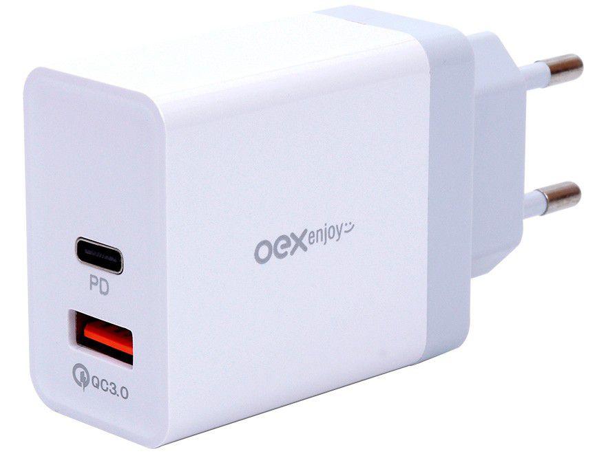 Carregador de Parede Carga Rápida - Universal 2 Entradas USB OEX CG203