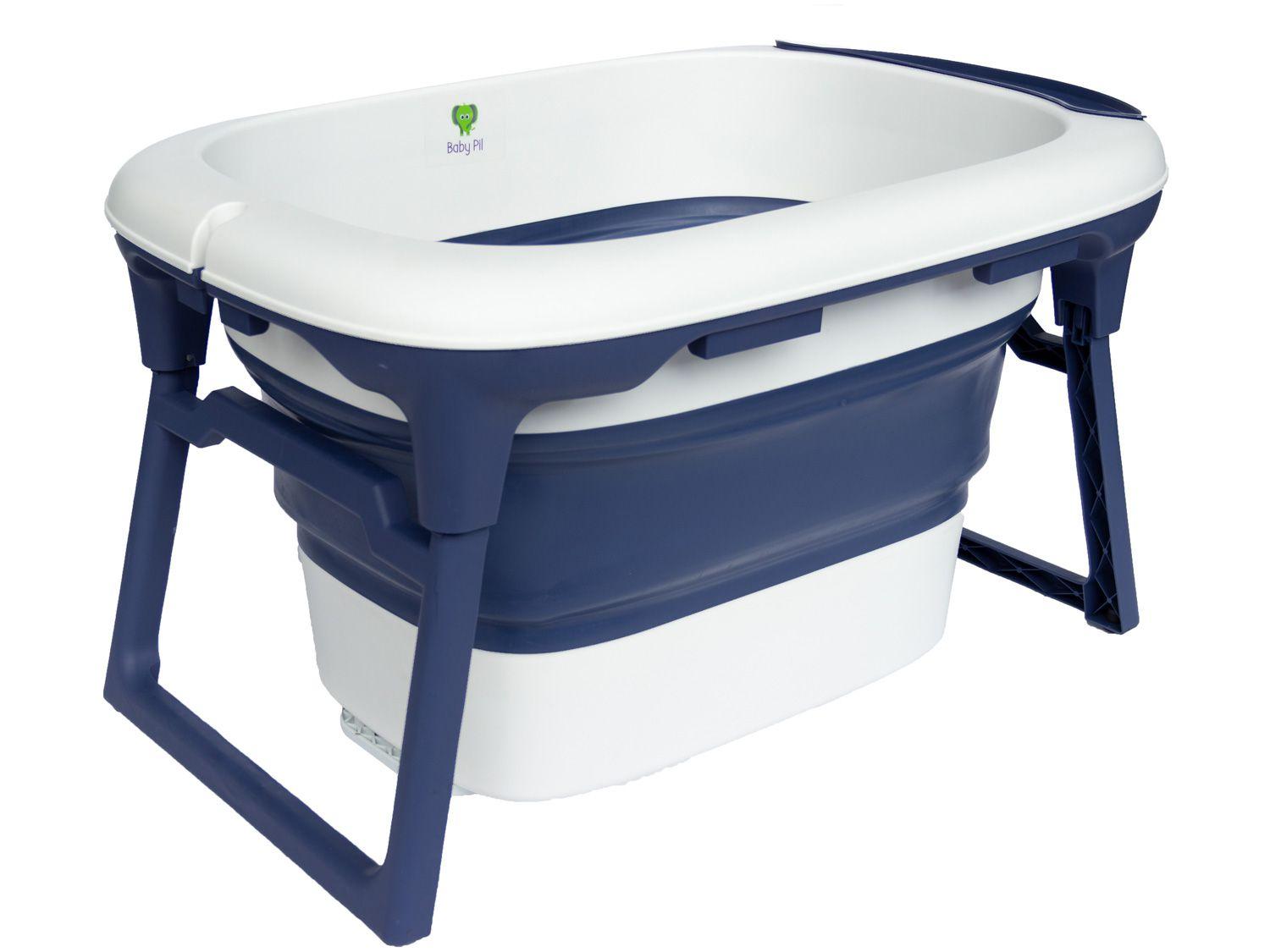 Banheira de Bebê Baby Pil com Suporte Dobrável - Média 80L