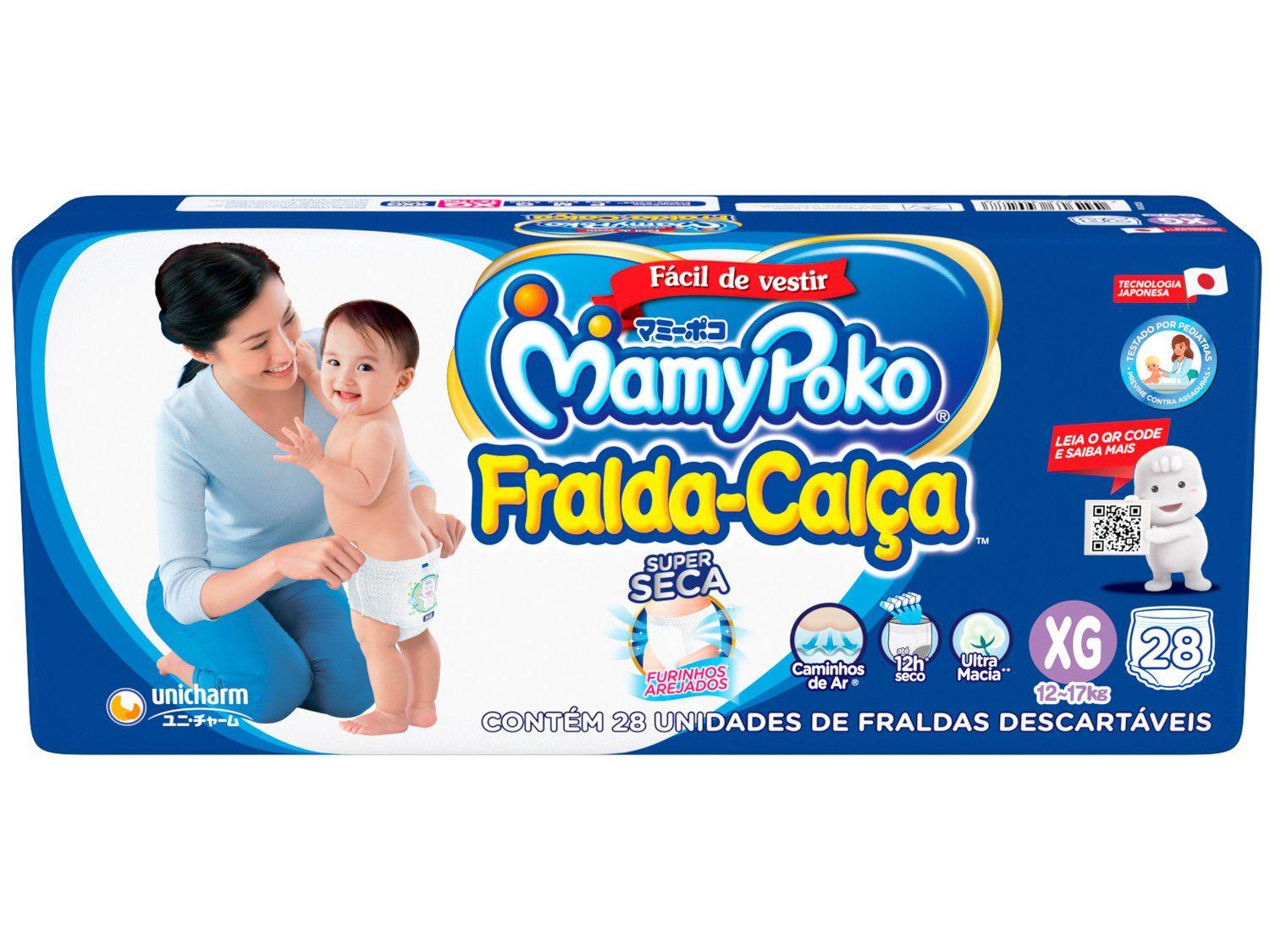 Fralda Calça MamyPoko Jumbo Tam. XG - 12 a 17kg 28 Unidades