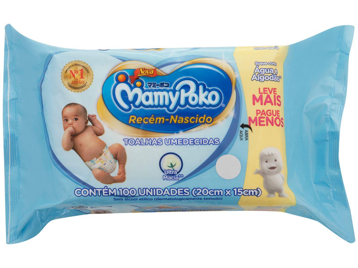 Toalha Umedecida MamyPoko Recém-Nascido - 100 Unidades