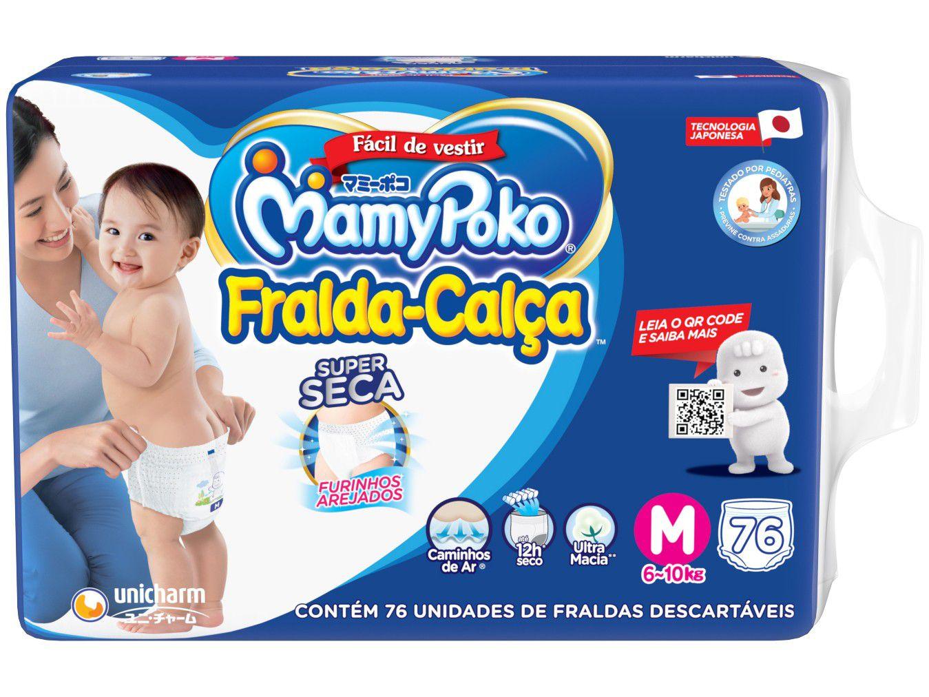 Fralda Calça MamyPoko Super Tam. M - 6 a 10kg 76 Unidades