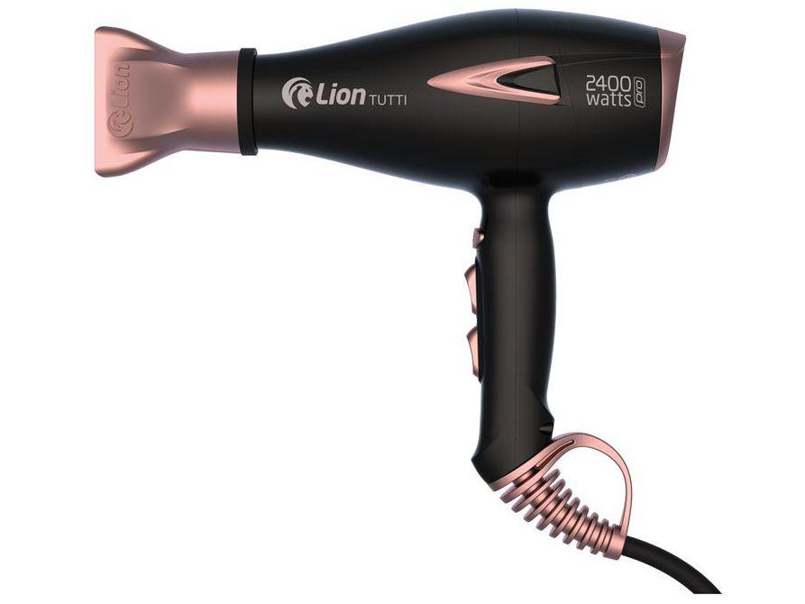 Secador de Cabelo Profissional Lion Tutti Rosé - com Íons 2400W 2 Velocidades