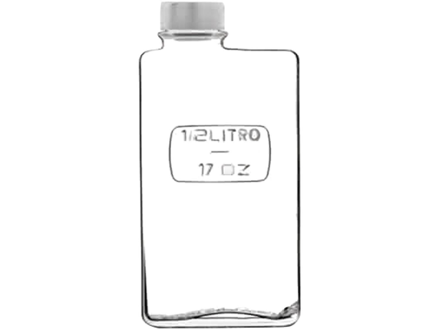 Garrafa de Vidro com Tampa 500ml - Luigi Bormioli Optima