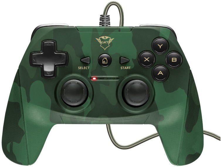Controle para PC e PS3 com Fio Yula GXT 540C - Trust Verde
